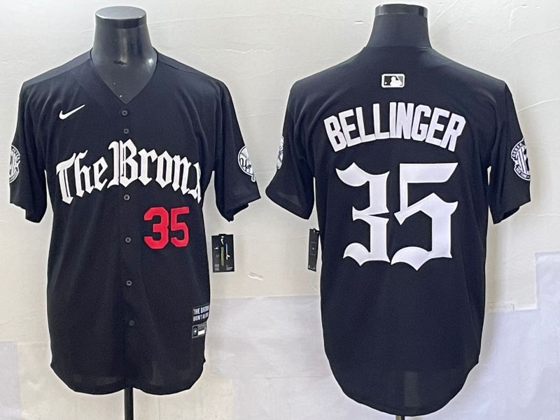 Men 2025 New York Yankees #35 Bellinger Black Five generations Joint Name Nike MLB Jersey style 4->new york yankees->MLB Jersey